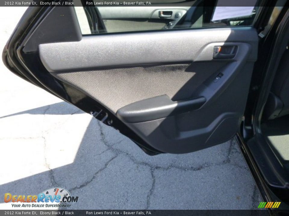 2012 Kia Forte EX Ebony Black / Black Photo #13