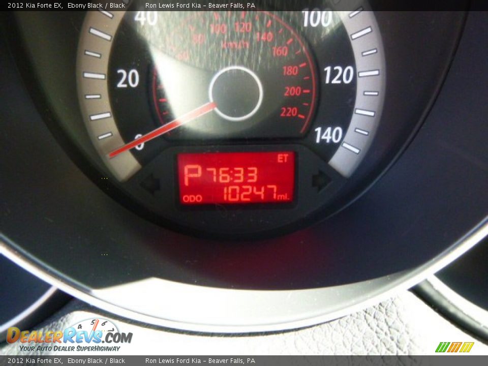 2012 Kia Forte EX Ebony Black / Black Photo #19