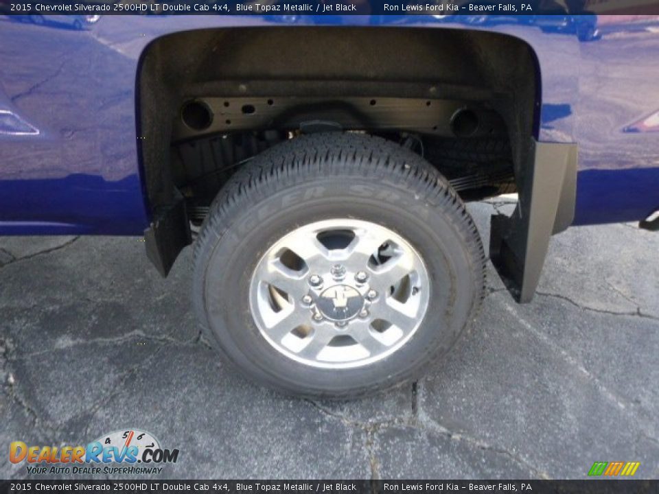 2015 Chevrolet Silverado 2500HD LT Double Cab 4x4 Blue Topaz Metallic / Jet Black Photo #9