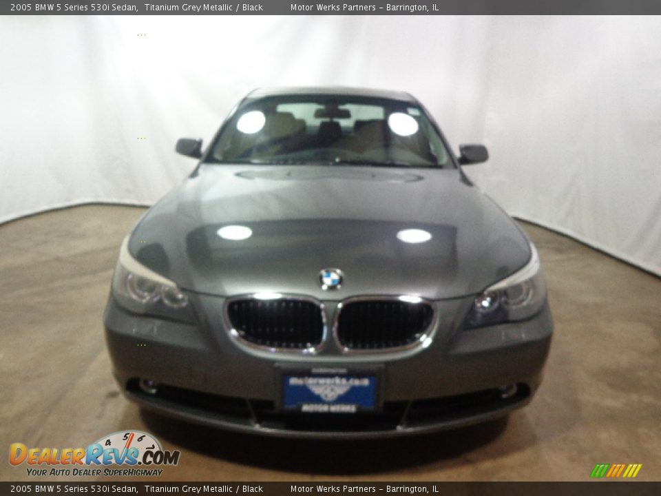 2005 BMW 5 Series 530i Sedan Titanium Grey Metallic / Black Photo #2