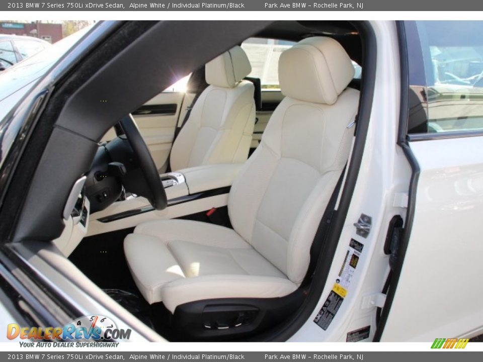 Front Seat of 2013 BMW 7 Series 750Li xDrive Sedan Photo #12