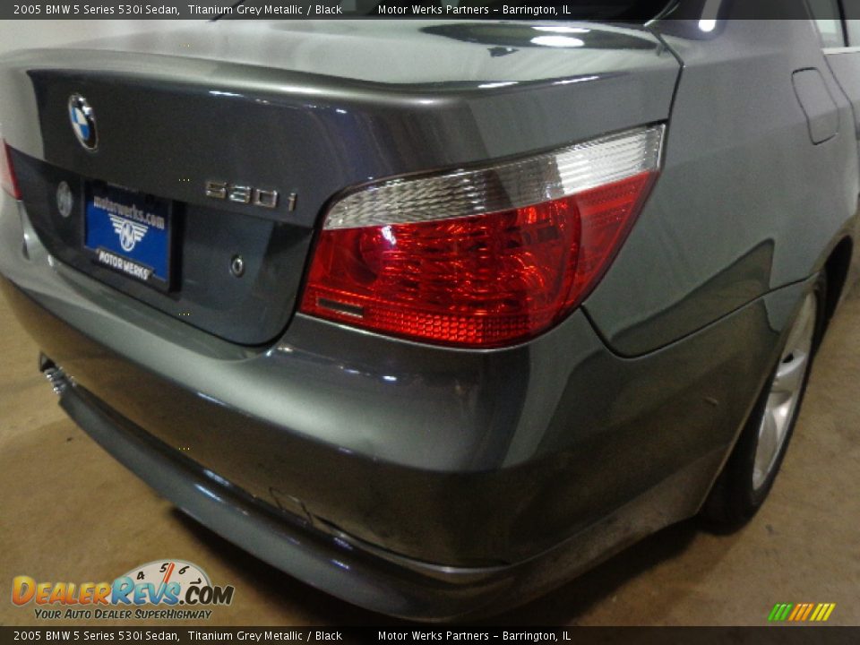 2005 BMW 5 Series 530i Sedan Titanium Grey Metallic / Black Photo #5