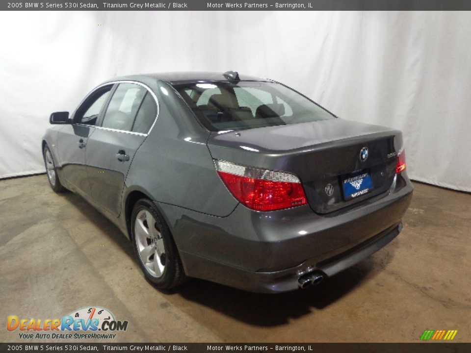 2005 BMW 5 Series 530i Sedan Titanium Grey Metallic / Black Photo #14