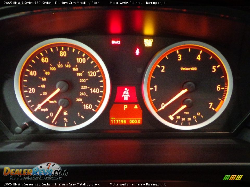 2005 BMW 5 Series 530i Sedan Titanium Grey Metallic / Black Photo #23