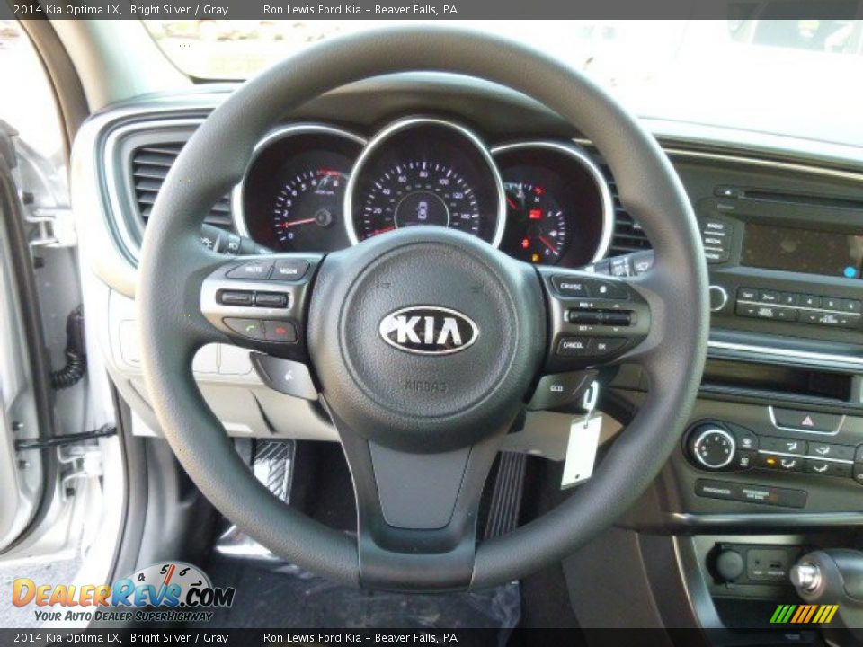 2014 Kia Optima LX Bright Silver / Gray Photo #18