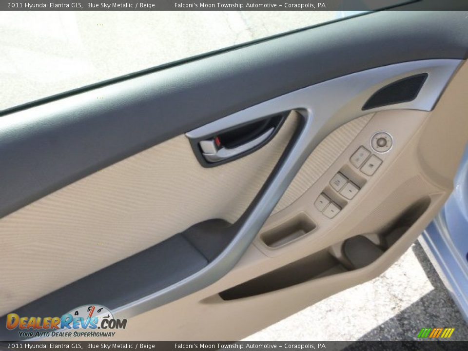 2011 Hyundai Elantra GLS Blue Sky Metallic / Beige Photo #19