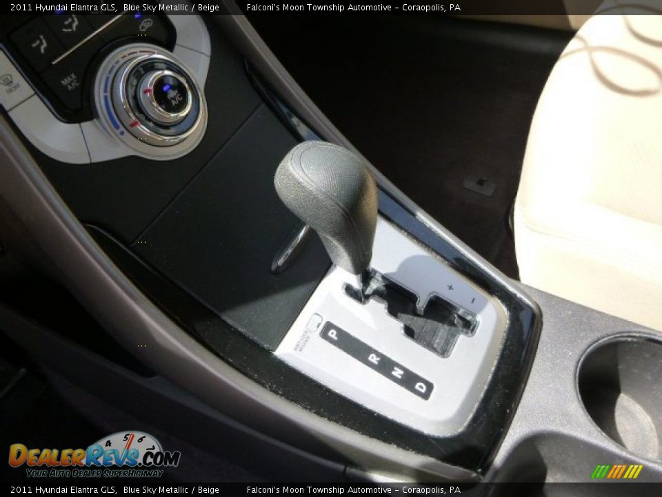 2011 Hyundai Elantra GLS Blue Sky Metallic / Beige Photo #21
