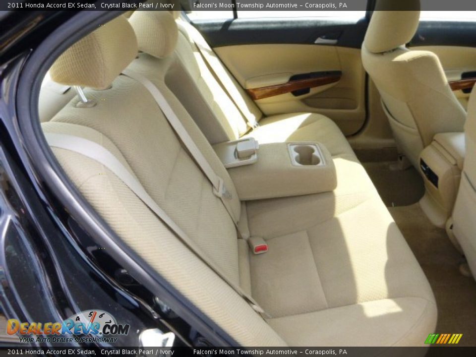 2011 Honda Accord EX Sedan Crystal Black Pearl / Ivory Photo #13