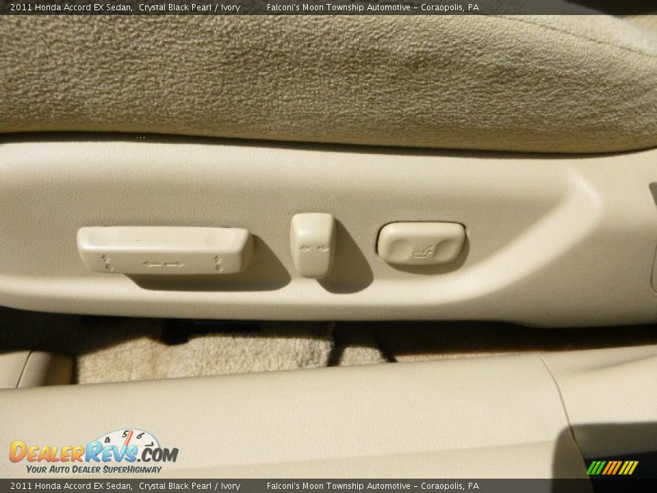 2011 Honda Accord EX Sedan Crystal Black Pearl / Ivory Photo #20