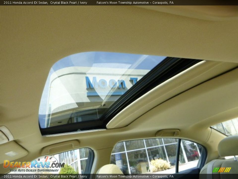 2011 Honda Accord EX Sedan Crystal Black Pearl / Ivory Photo #21
