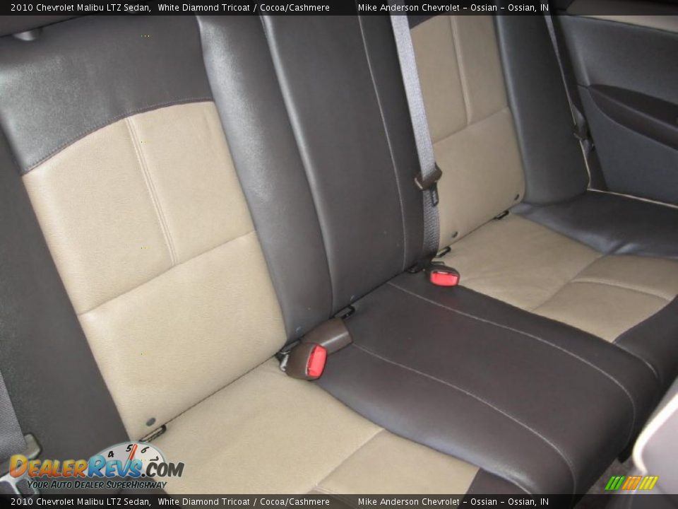 2010 Chevrolet Malibu LTZ Sedan White Diamond Tricoat / Cocoa/Cashmere Photo #13