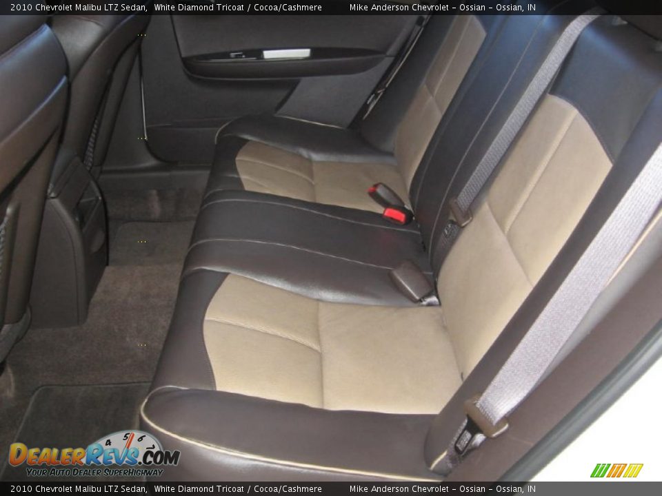 2010 Chevrolet Malibu LTZ Sedan White Diamond Tricoat / Cocoa/Cashmere Photo #14
