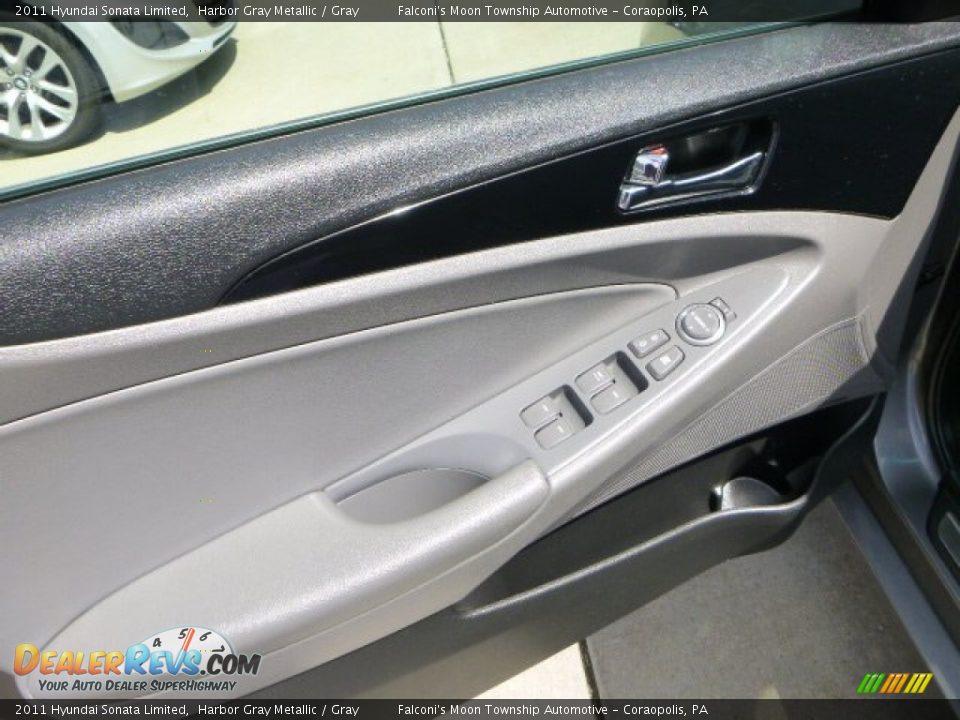 2011 Hyundai Sonata Limited Harbor Gray Metallic / Gray Photo #19