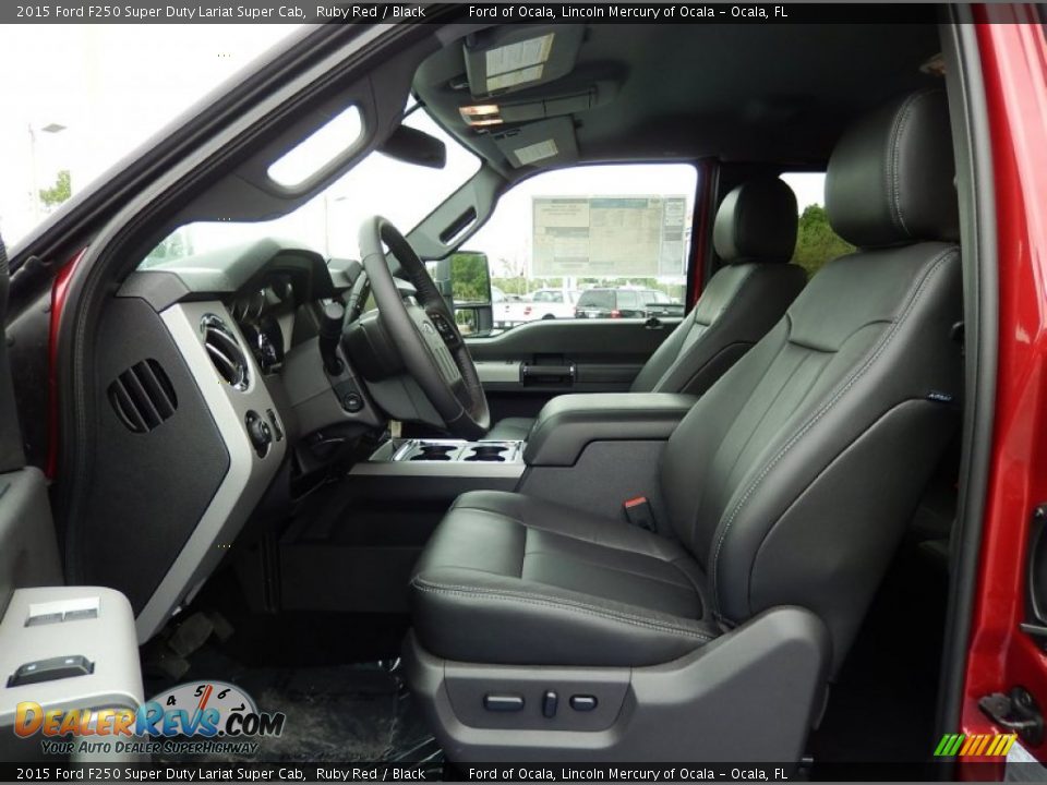 Front Seat of 2015 Ford F250 Super Duty Lariat Super Cab Photo #6