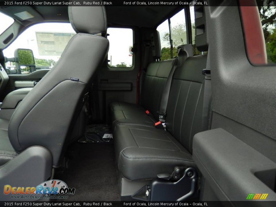 Rear Seat of 2015 Ford F250 Super Duty Lariat Super Cab Photo #7