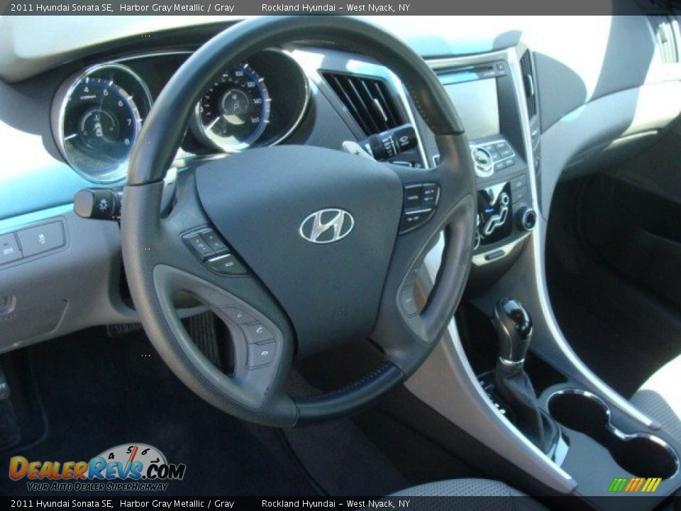 2011 Hyundai Sonata SE Harbor Gray Metallic / Gray Photo #9