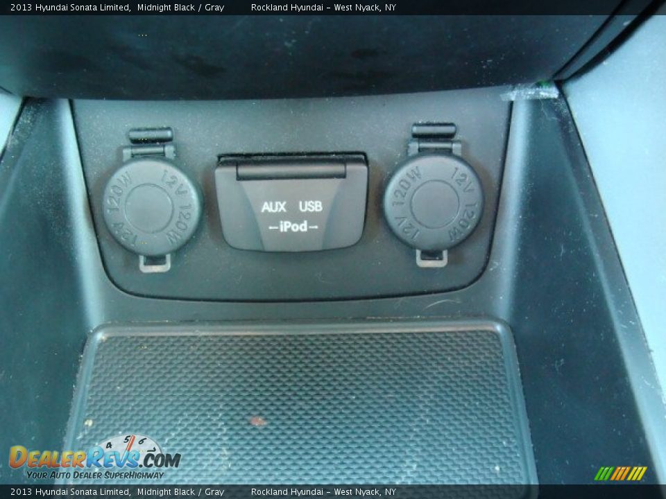 2013 Hyundai Sonata Limited Midnight Black / Gray Photo #19