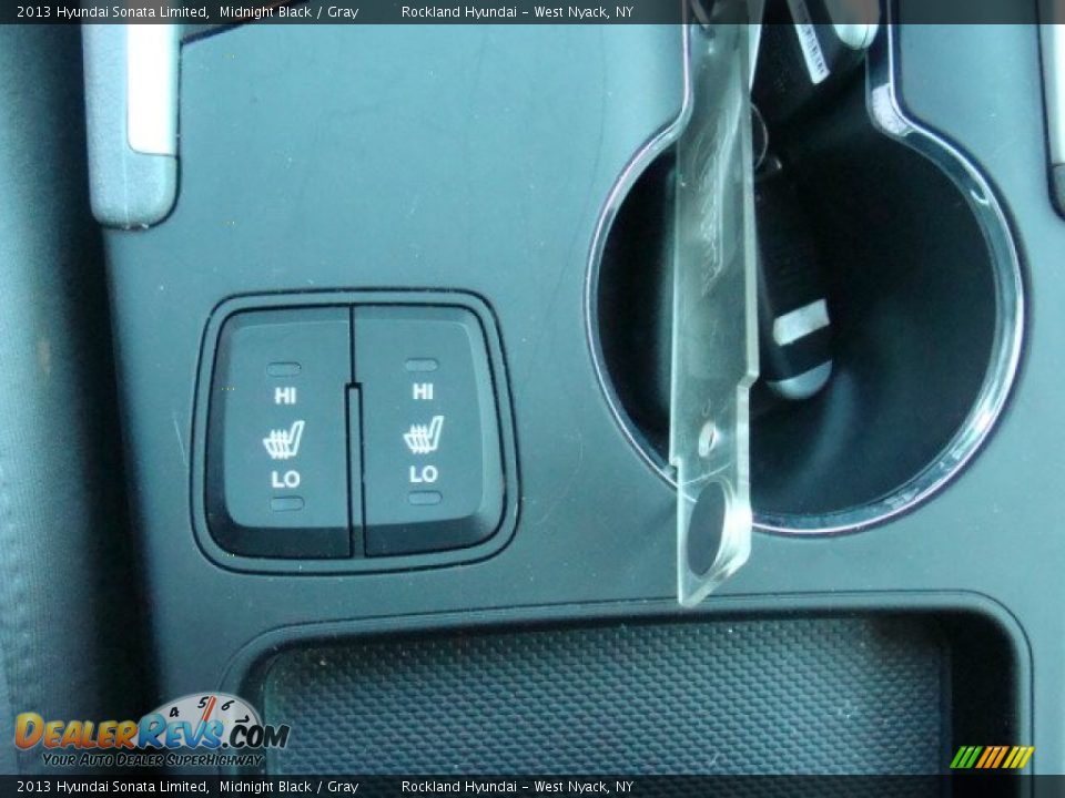 2013 Hyundai Sonata Limited Midnight Black / Gray Photo #20