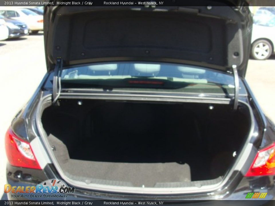2013 Hyundai Sonata Limited Midnight Black / Gray Photo #22