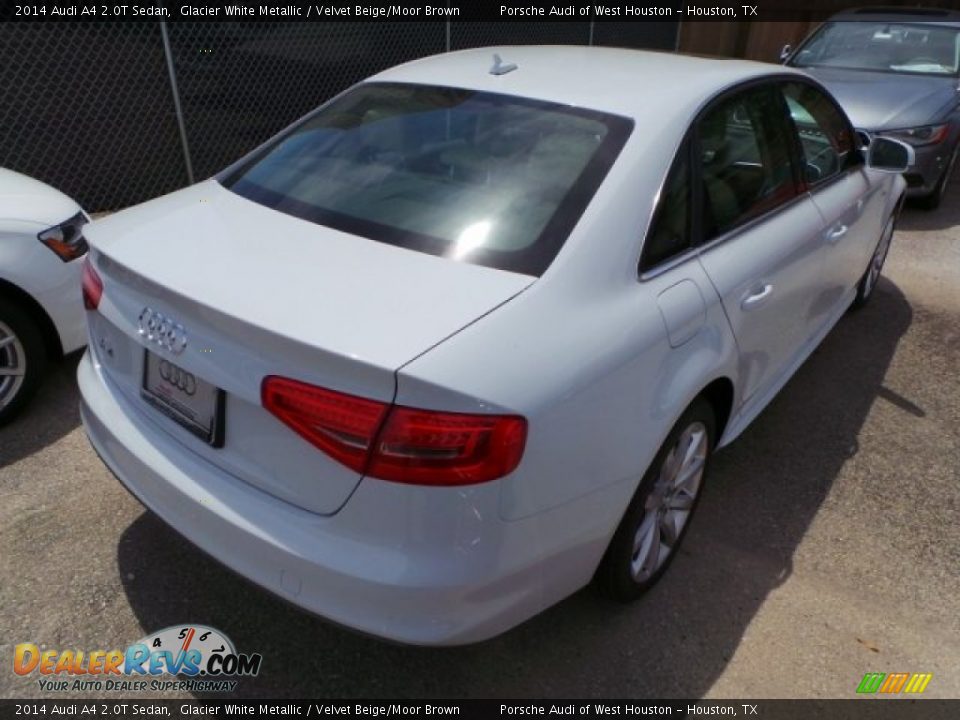 2014 Audi A4 2.0T Sedan Glacier White Metallic / Velvet Beige/Moor Brown Photo #7