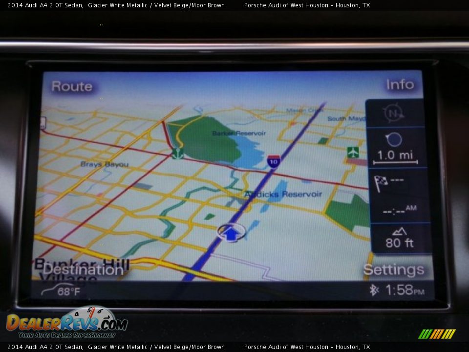 2014 Audi A4 2.0T Sedan Glacier White Metallic / Velvet Beige/Moor Brown Photo #18