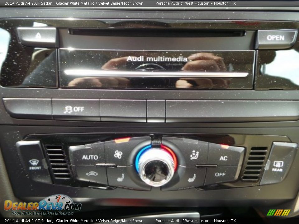 2014 Audi A4 2.0T Sedan Glacier White Metallic / Velvet Beige/Moor Brown Photo #20
