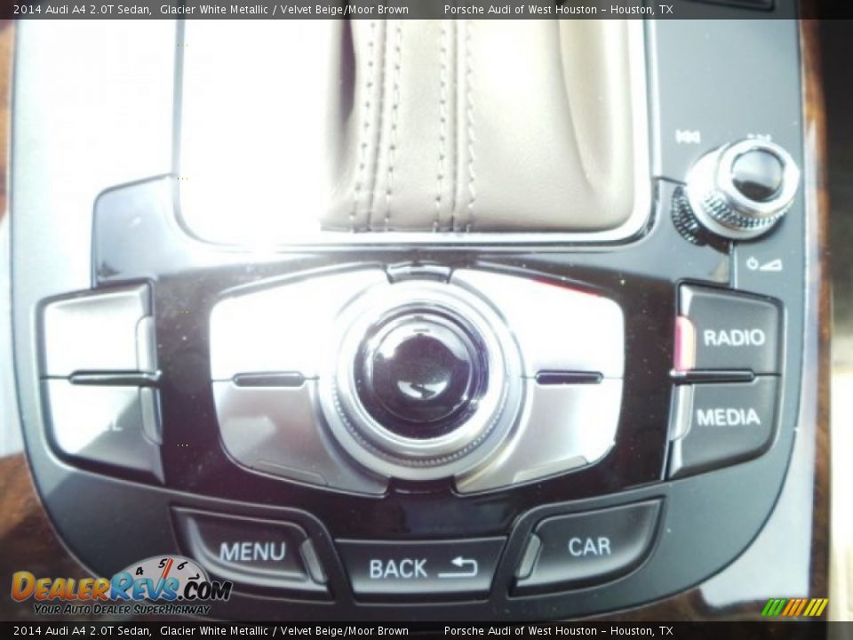 2014 Audi A4 2.0T Sedan Glacier White Metallic / Velvet Beige/Moor Brown Photo #21