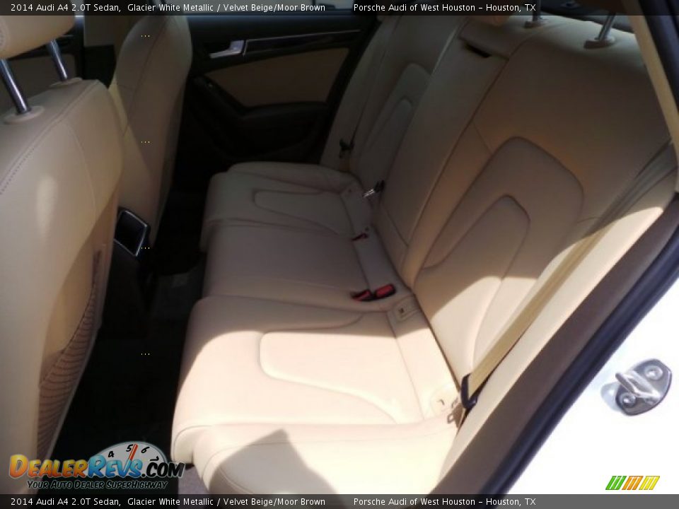 2014 Audi A4 2.0T Sedan Glacier White Metallic / Velvet Beige/Moor Brown Photo #25