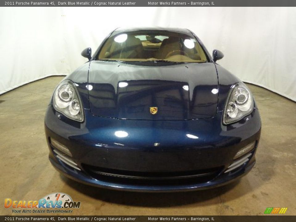 2011 Porsche Panamera 4S Dark Blue Metallic / Cognac Natural Leather Photo #2