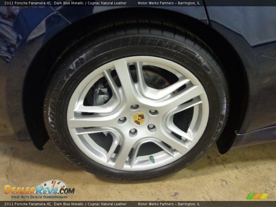 2011 Porsche Panamera 4S Dark Blue Metallic / Cognac Natural Leather Photo #6