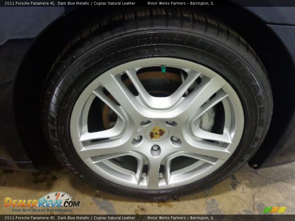 2011 Porsche Panamera 4S Dark Blue Metallic / Cognac Natural Leather Photo #7