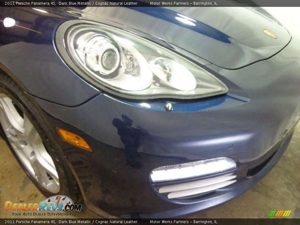 2011 Porsche Panamera 4S Dark Blue Metallic / Cognac Natural Leather Photo #8