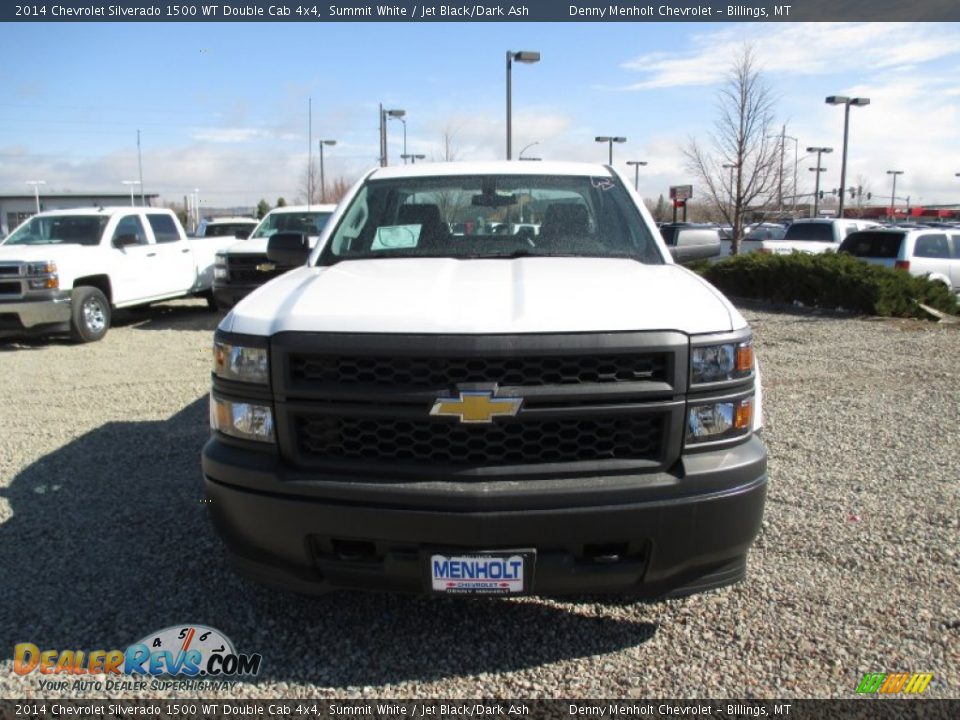 2014 Chevrolet Silverado 1500 WT Double Cab 4x4 Summit White / Jet Black/Dark Ash Photo #8