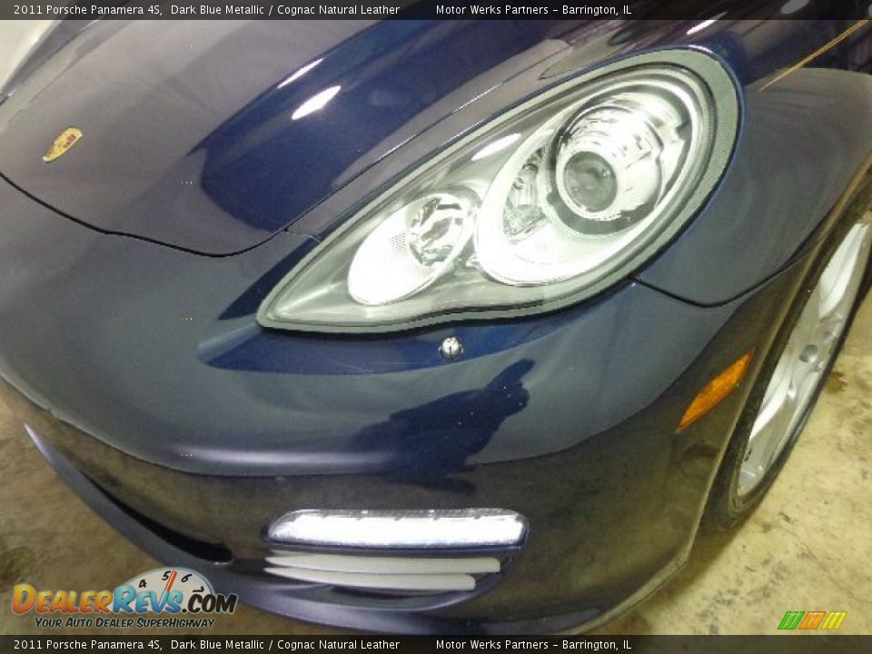 2011 Porsche Panamera 4S Dark Blue Metallic / Cognac Natural Leather Photo #9