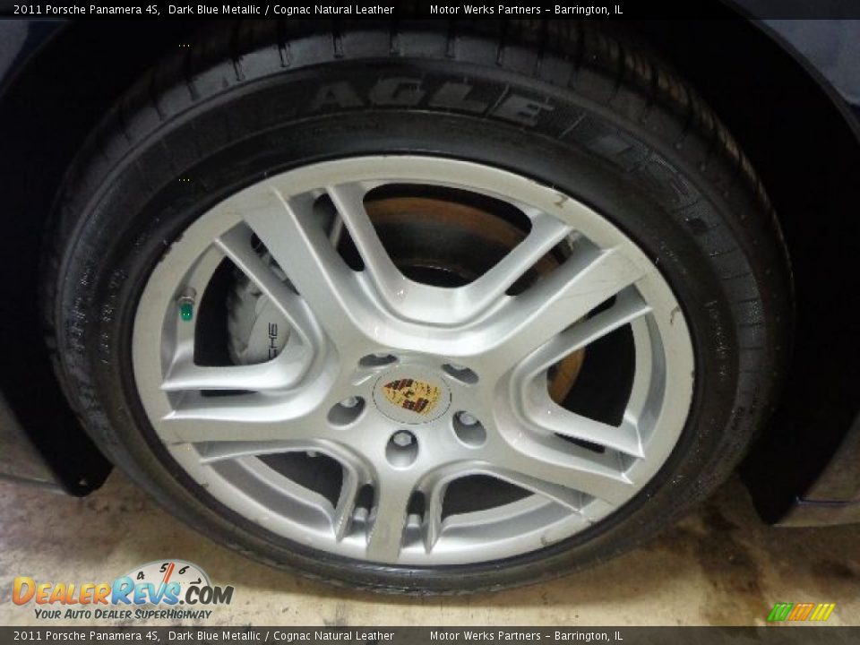 2011 Porsche Panamera 4S Dark Blue Metallic / Cognac Natural Leather Photo #10