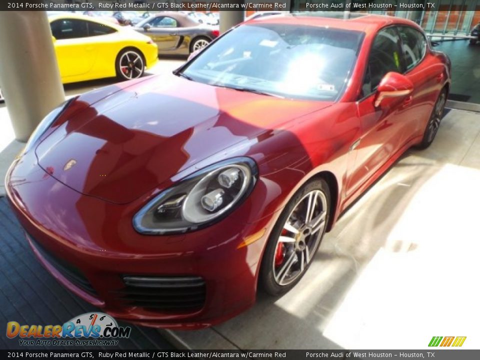 2014 Porsche Panamera GTS Ruby Red Metallic / GTS Black Leather/Alcantara w/Carmine Red Photo #3