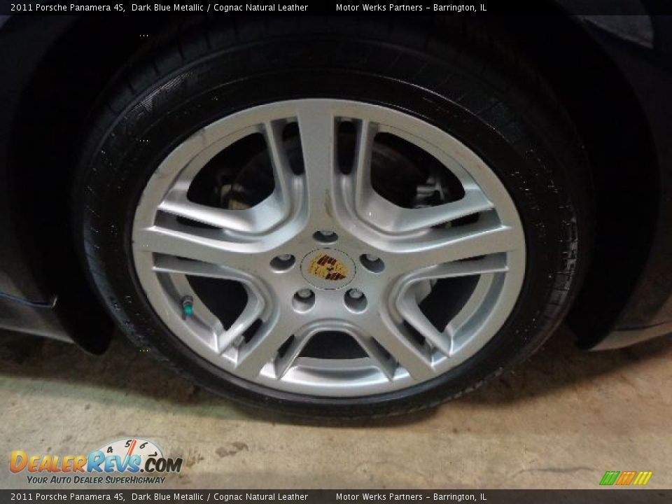 2011 Porsche Panamera 4S Dark Blue Metallic / Cognac Natural Leather Photo #11