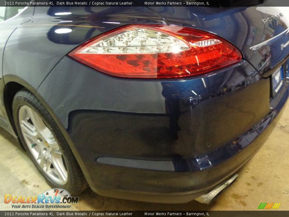 2011 Porsche Panamera 4S Dark Blue Metallic / Cognac Natural Leather Photo #12