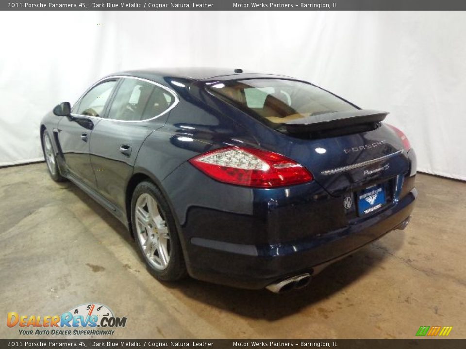2011 Porsche Panamera 4S Dark Blue Metallic / Cognac Natural Leather Photo #15