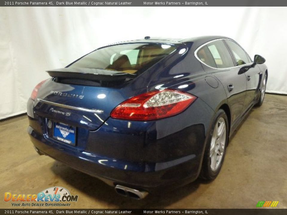 2011 Porsche Panamera 4S Dark Blue Metallic / Cognac Natural Leather Photo #17