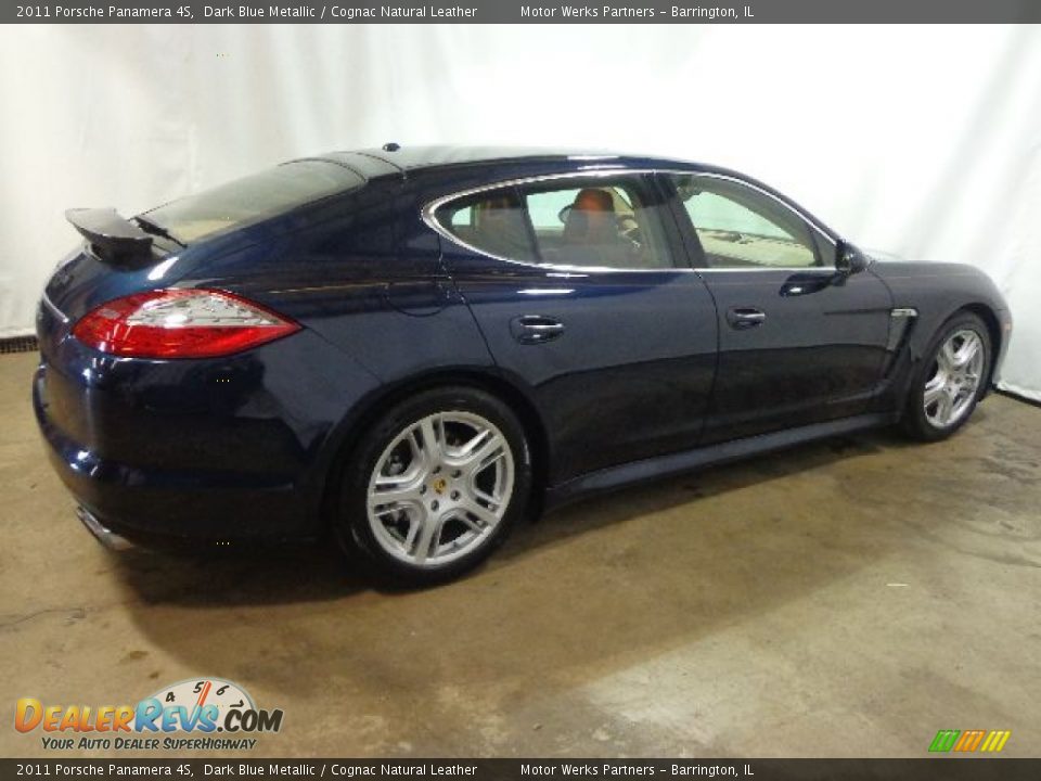 2011 Porsche Panamera 4S Dark Blue Metallic / Cognac Natural Leather Photo #18