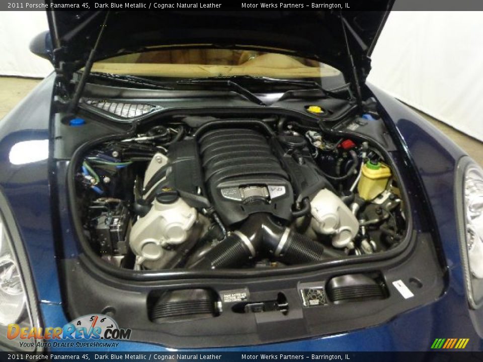 2011 Porsche Panamera 4S Dark Blue Metallic / Cognac Natural Leather Photo #19