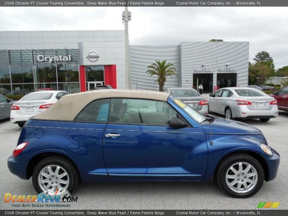 2008 Chrysler PT Cruiser Touring Convertible Deep Water Blue Pearl / Pastel Pebble Beige Photo #9