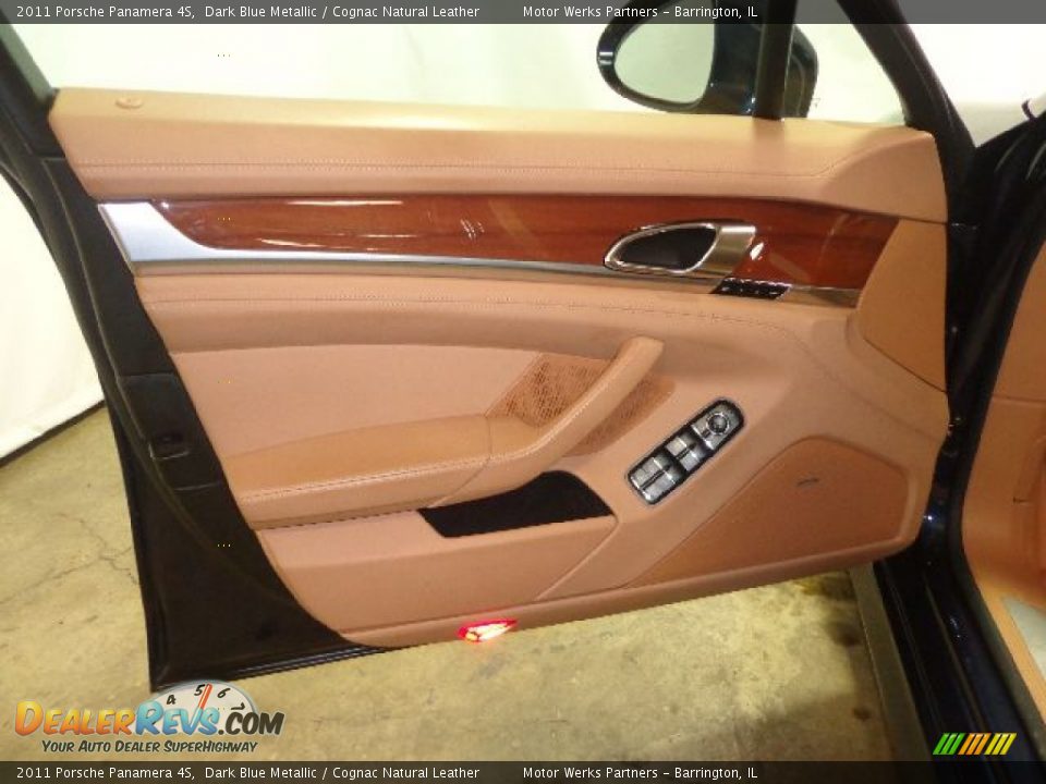 2011 Porsche Panamera 4S Dark Blue Metallic / Cognac Natural Leather Photo #21