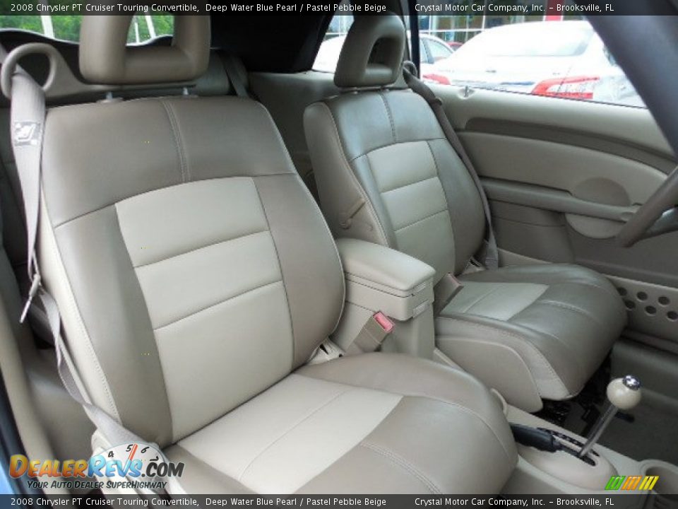 2008 Chrysler PT Cruiser Touring Convertible Deep Water Blue Pearl / Pastel Pebble Beige Photo #12