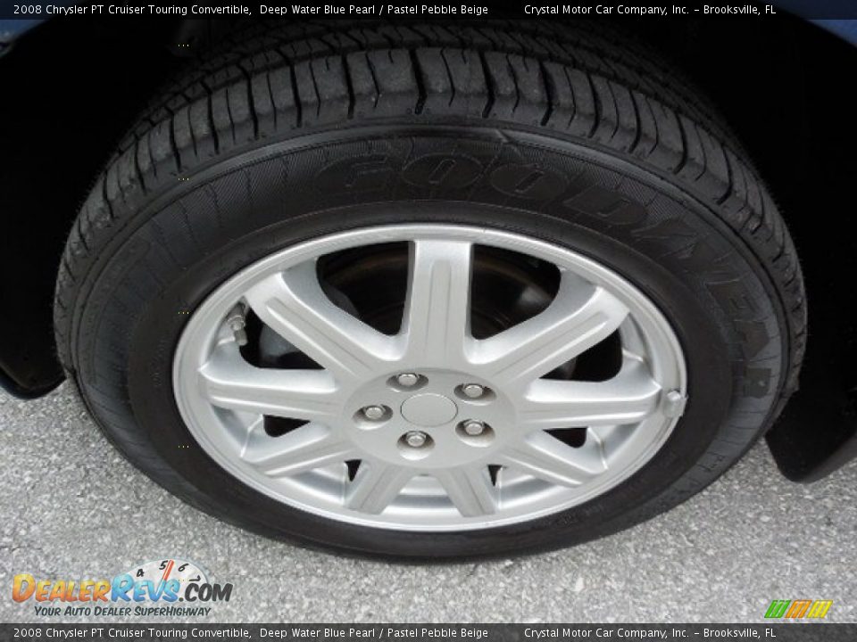 2008 Chrysler PT Cruiser Touring Convertible Deep Water Blue Pearl / Pastel Pebble Beige Photo #14