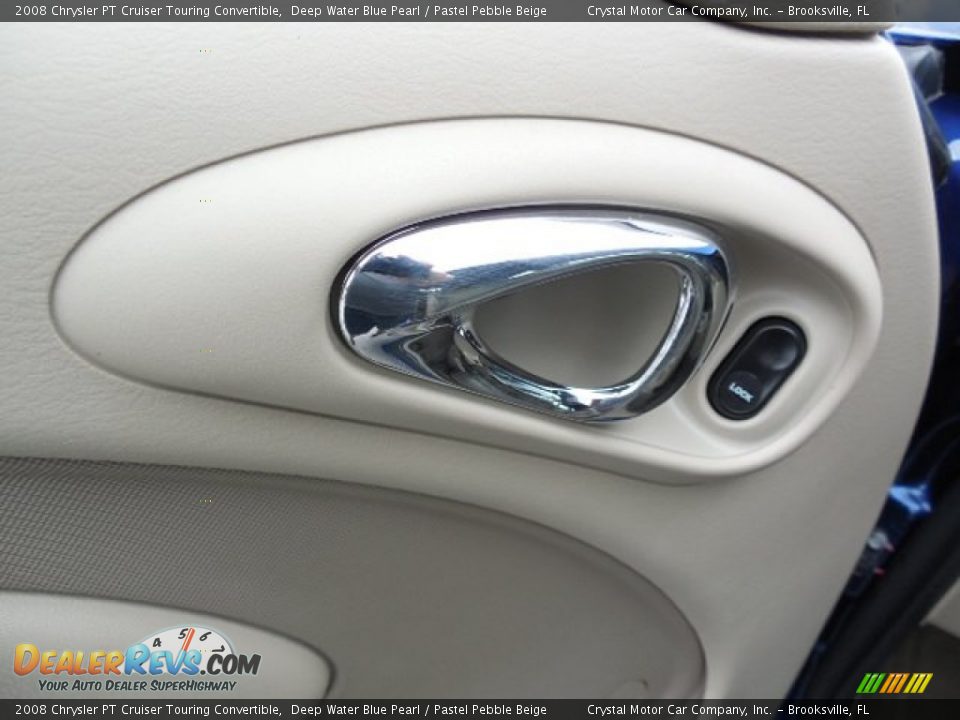 2008 Chrysler PT Cruiser Touring Convertible Deep Water Blue Pearl / Pastel Pebble Beige Photo #15