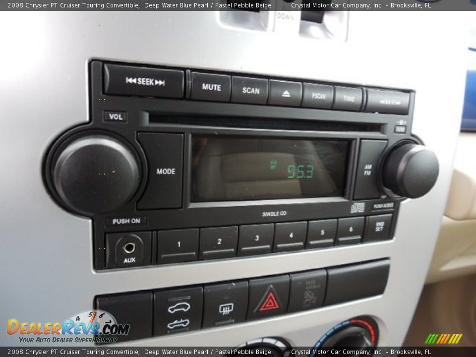 2008 Chrysler PT Cruiser Touring Convertible Deep Water Blue Pearl / Pastel Pebble Beige Photo #17