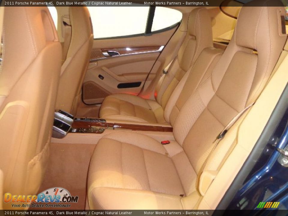 2011 Porsche Panamera 4S Dark Blue Metallic / Cognac Natural Leather Photo #29