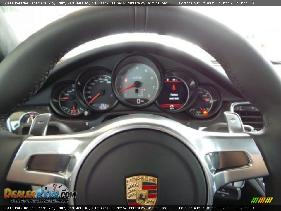 2014 Porsche Panamera GTS Ruby Red Metallic / GTS Black Leather/Alcantara w/Carmine Red Photo #23